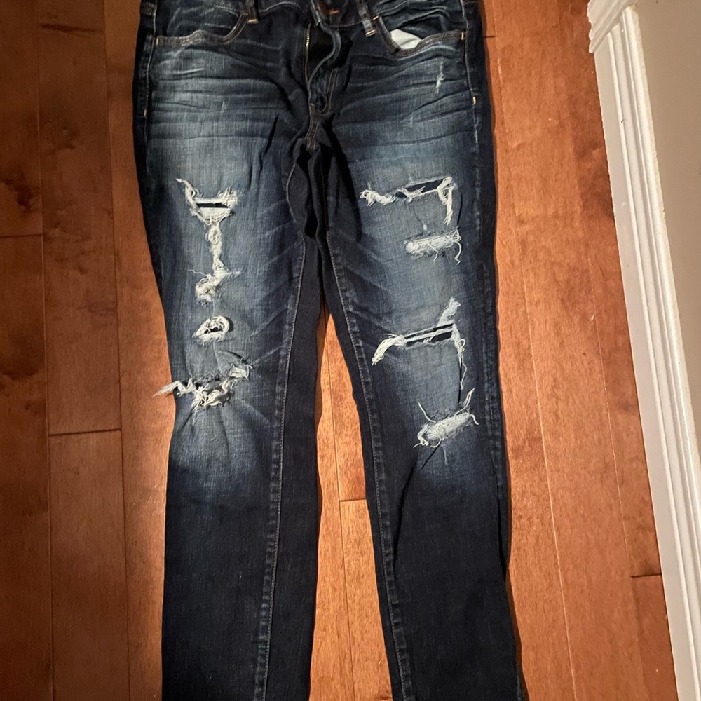 American eagle distressed jeggins. Size 12 like new condition